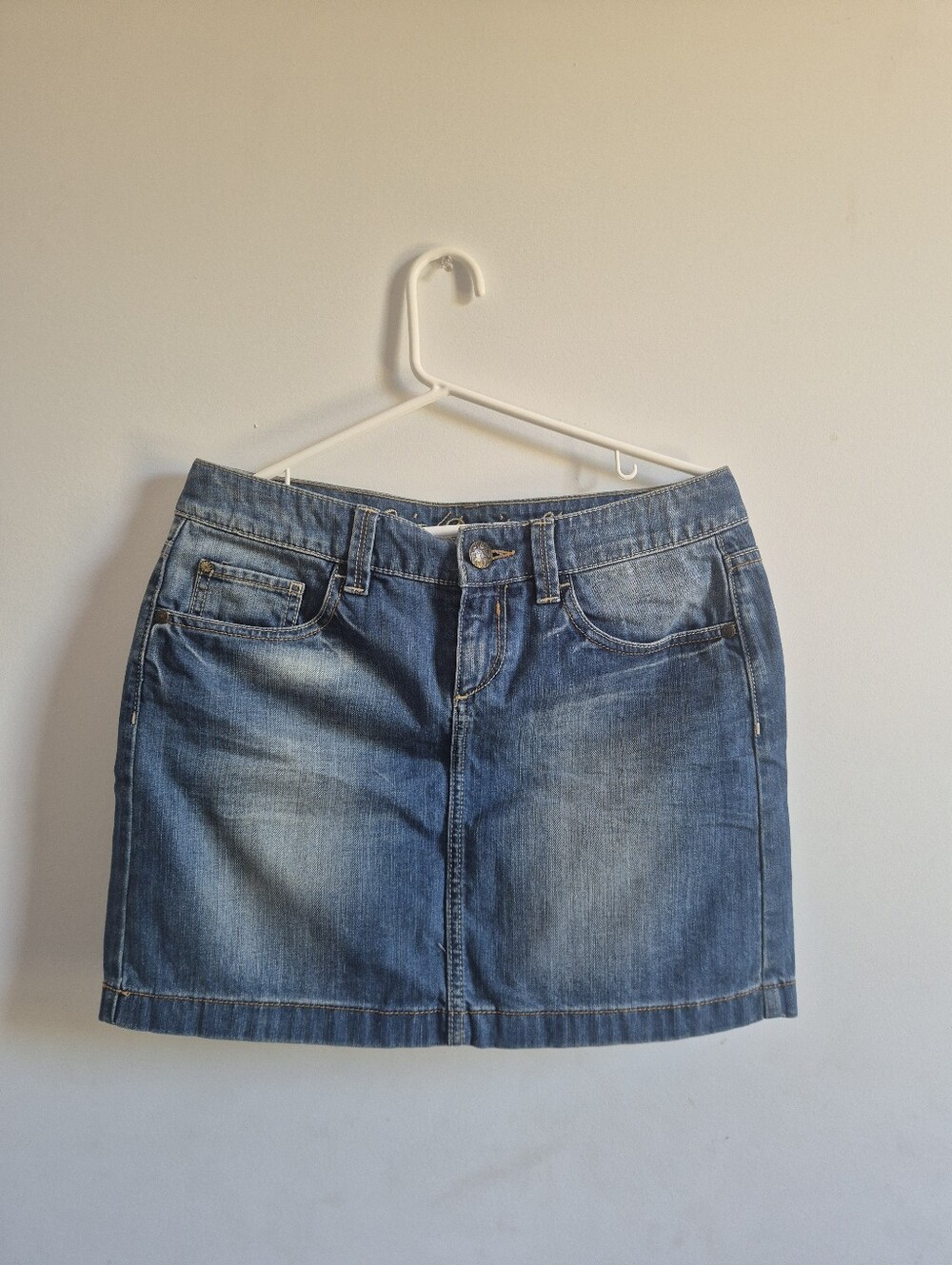 Denim Mini Skirt in Blue - Casual Women's Skirt